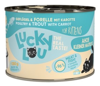 Lucky Lou Lucky Lou Lifestage Kitten Drób i pstrąg puszka 200g