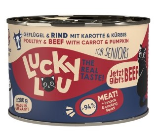 Lucky Lou Lucky Lou Lifestage Senior Drób i wołowina puszka 200g