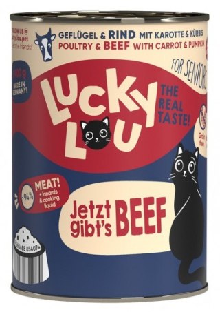 Lucky Lou Lucky Lou Lifestage Senior Drób i wołowina puszka 400g