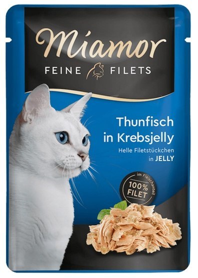 Miamor Feine Filets Miamor Feine Filets Tuńczyk & Galaretka krabowa saszetka 100g