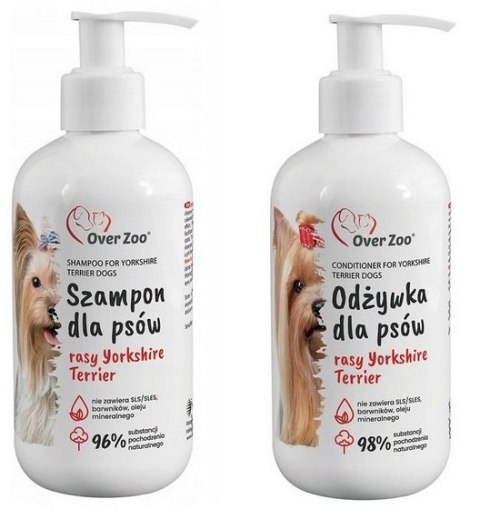 Over Zoo Over Zoo Szampon i odżywka dla psów rasy Yorkshire Terier dwupak 2x250ml