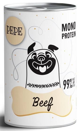 Paka Zwierzaka Paka Zwierzaka PEPE Beef (wołowina) puszka 400g