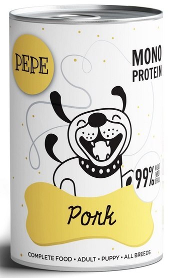 Paka Zwierzaka Paka Zwierzaka PEPE Pork (wieprzowina) puszka 400g