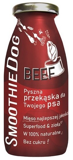 Smoothie SmoothieDog Płynna przekąska - wołowina 250ml