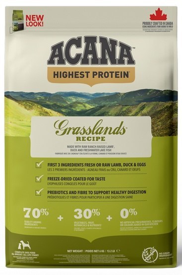 Acana Acana Highest Protein Grasslands Dog 6kg