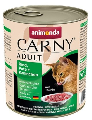 Animonda Carny Animonda Carny Adult Wołowina, Indyk + Królik puszka 800g