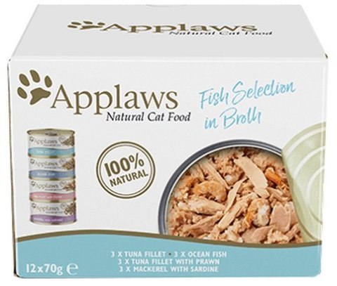 Applaws Applaws puszki dla kota Multipack Fish 12x70g