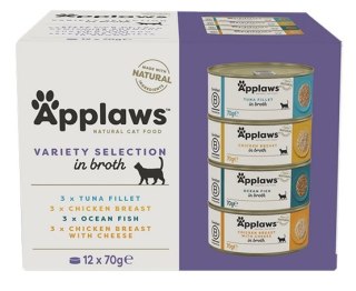 Applaws Applaws puszki dla kota Multipack Mixed 12x70g