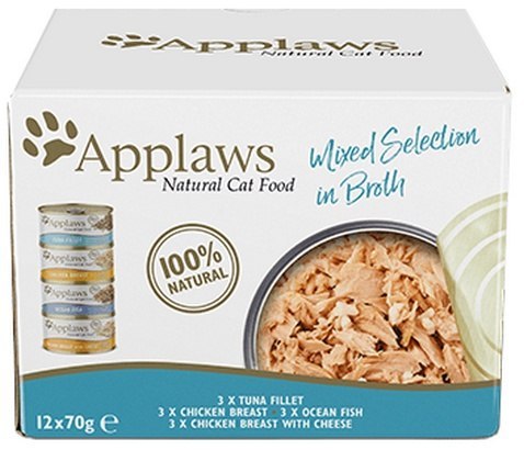 Applaws Applaws puszki dla kota Multipack Mixed 12x70g