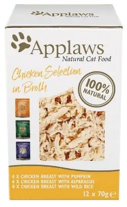 Applaws Applaws saszetki dla kota Chicken Selection Multi Pack 12x70g