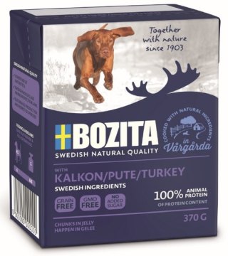 Bozita Bozita Dog Tetra Recart z indykiem w galaretce kartonik 370g