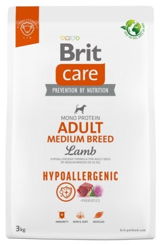 Brit Brit Care Hypoallergenic Adult Medium Lamb 3kg