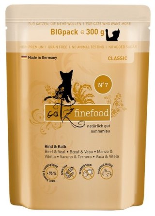 Catz Finefood Catz Finefood Classic N.07 Wołowina i cielęcina saszetka 300g