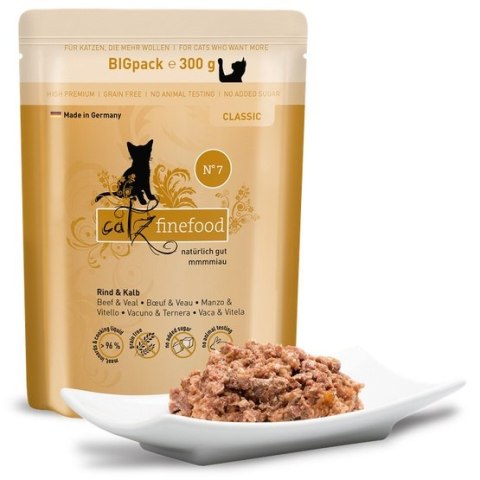 Catz Finefood Catz Finefood Classic N.07 Wołowina i cielęcina saszetka 300g