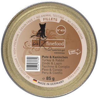 Catz Finefood Catz Finefood Filety N.409 Indyk/Królik tacka 85g