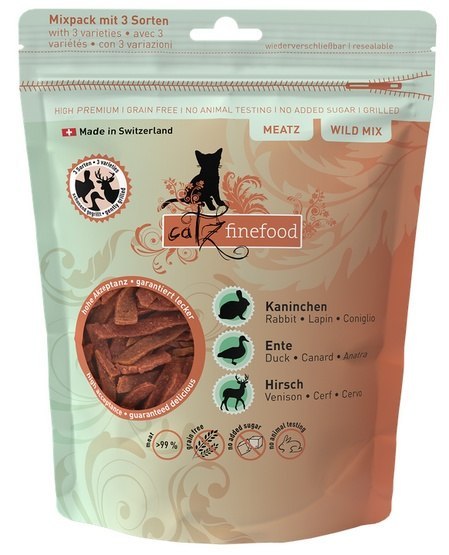 Catz Finefood Catz Finefood Meatz Wild Mix - królik, kaczka, jeleń 45g