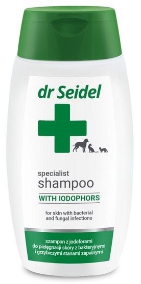 Dr Seidel Dr Seidel Szampon dla psów Jodoforowy (również dla kotów i fretek) 220ml