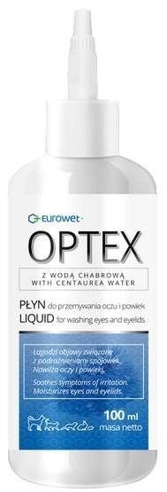 Eurowet Optex - Płyn do przemywania oczu i powiek psa lub kota 100ml