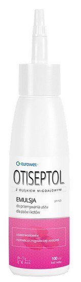 Eurowet Otiseptol - płyn do przemywania uszu psa i kota 100ml