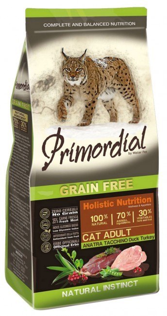 Primordial Primordial Cat Grain Free Adult Duck & Turkey 2kg