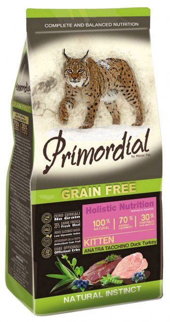 Primordial Primordial Cat Grain Free Kitten Duck & Turkey 2kg