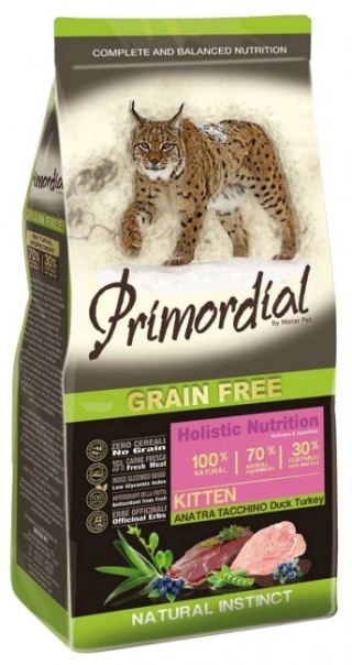 Primordial Primordial Cat Grain Free Kitten Duck & Turkey 400g