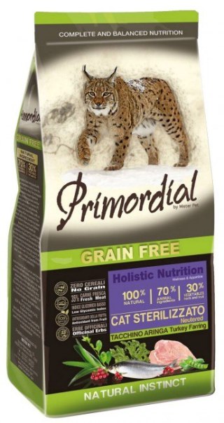 Primordial Primordial Cat Grain Free Sterilized Turkey & Herring 2kg