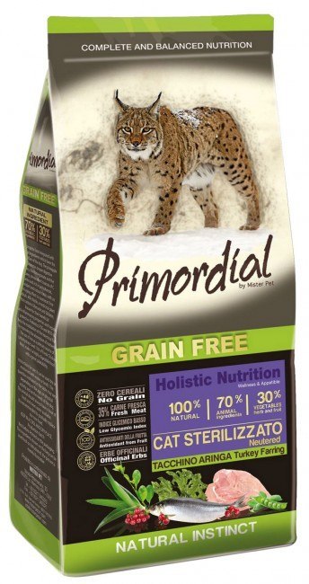 Primordial Primordial Cat Grain Free Sterilized Turkey & Herring 400g