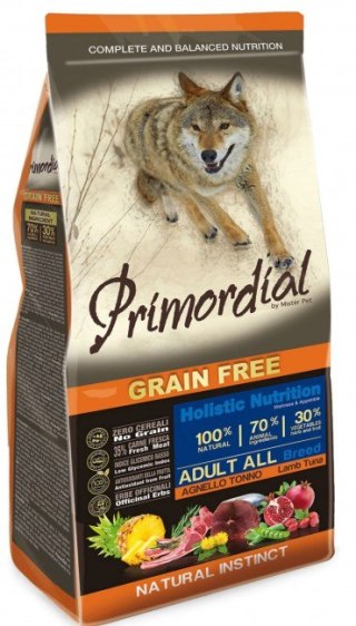 Primordial Primordial Dog Grain Free Adult Tuna & Lamb 12kg