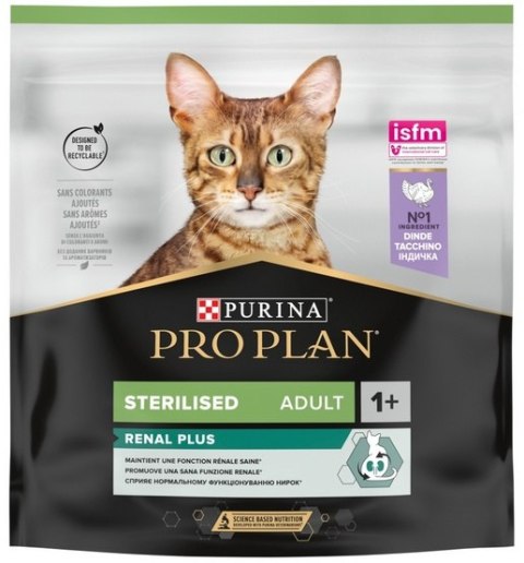 Purina Pro Plan Purina Pro Plan Cat Sterilised Renal Adult Indyk 400g