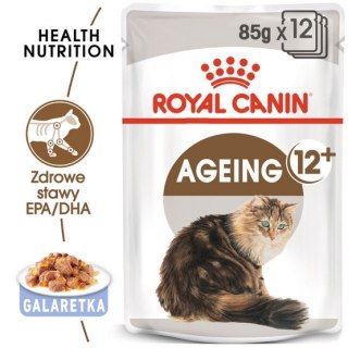 Royal Canin Feline Royal Canin Ageing +12 karma mokra w galaretce dla kotów dojrzałych saszetka 85g