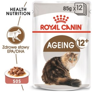 Royal Canin Feline Royal Canin Ageing +12 karma mokra w sosie dla kotów dojrzałych saszetka 85g