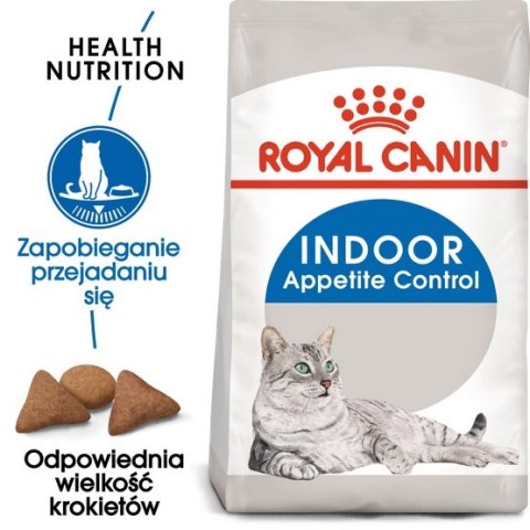 Royal Canin Feline Royal Canin Indoor Apetite Control karma sucha dla kotów dorosłych przebywających w domu, domagających się je