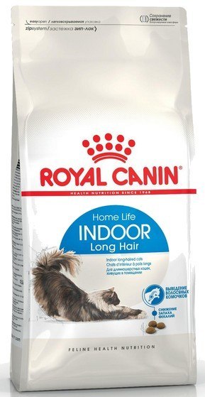 Royal Canin Feline Royal Canin Indoor Long Hair karma sucha dla kotów dorosłych, długowłose, przebywających wyłącznie w domu 2kg