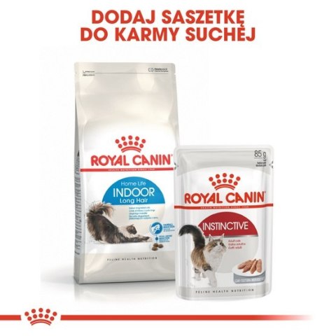 Royal Canin Feline Royal Canin Indoor Long Hair karma sucha dla kotów dorosłych, długowłose, przebywających wyłącznie w domu 2kg