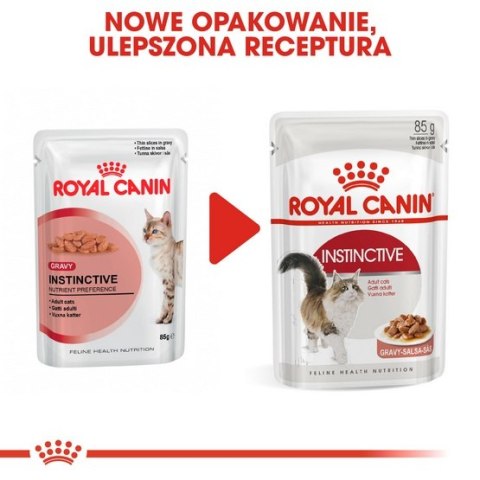 Royal Canin Feline Royal Canin Instinctive w sosie karma mokra dla kotów dorosłych, wybrednych saszetka 85g