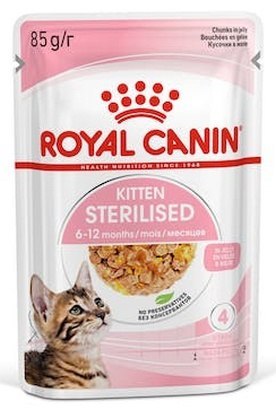 Royal Canin Feline Royal Canin Kitten Sterilised karma mokra w galaretce dla kociąt od 6 do 12 miesiąca życia, sterylizowanych s