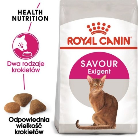 Royal Canin Feline Royal Canin Savour Exigent karma sucha dla kotów dorosłych, wybrednych, kierujących się teksturą krokieta 2kg Royal Canin Feline Royal Canin Savour Exigent karma sucha dla kotów dorosłych, wybrednych, kierujących się teksturą krokieta 2kg