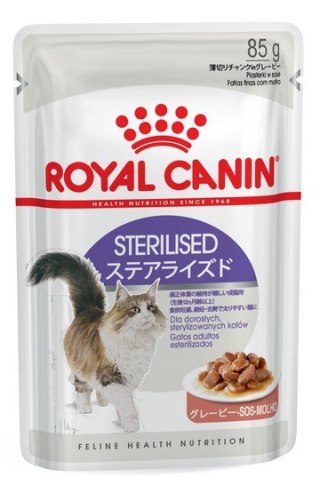 Royal Canin Feline Royal Canin Sterilised w sosie karma mokra dla kotów dorosłych, sterylizowanych saszetka 85g