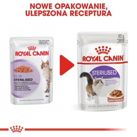 Royal Canin Feline Royal Canin Sterilised w sosie karma mokra dla kotów dorosłych, sterylizowanych saszetka 85g