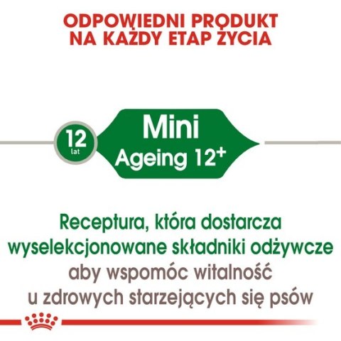 Royal Canin Size Royal Canin Mini Ageing 12+ karma sucha dla psów dojrzałych po 12 roku życia, ras małych 800g