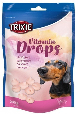 Trixie Trixie Dropsy jogurtowe z witaminami dla psa saszetka 200g [31643]