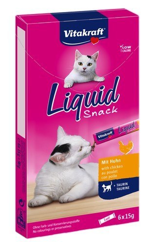 Vitakraft Vitakraft Cat Liquid-Snack z Kurczakiem 6x15g [16424]