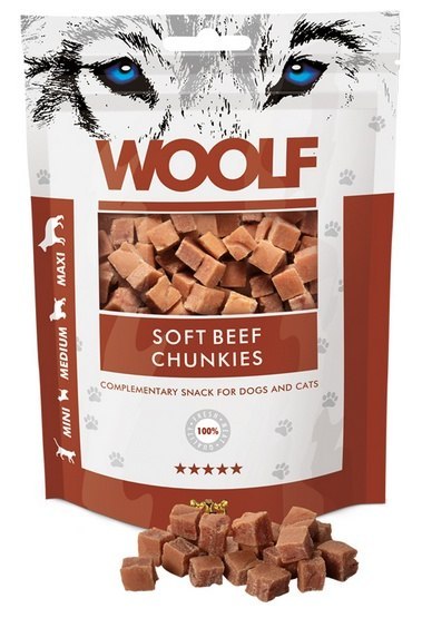 Woolf Woolf Soft Beef Chunkies 100g