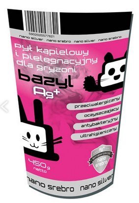 Bazyl Bazyl Ag+ Pył kąpielowy i pielęgnacyjny dla gryzoni 450g