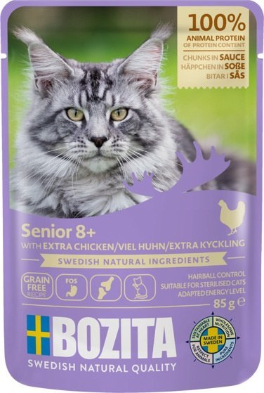 Bozita Bozita Cat Senior 8+ Kurczak w sosie saszetka 85g