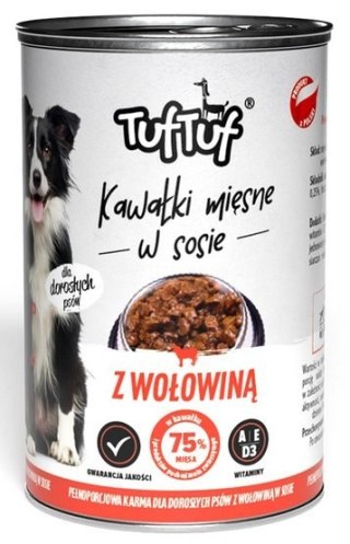 Bult TUF TUF Kawałki mięsne z wołowiną dla psa puszka 415g