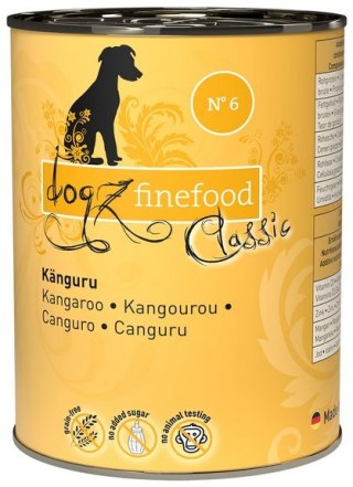 Dogz Finefood Dogz Finefood Classic N.06 Kangur puszka 400g