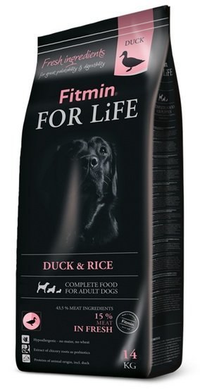 Fitmin Fitmin Dog For Life Duck & Rice 16kg (14+2kg gratis)