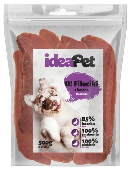 IdeaPet IdeaPet Fileciki z kaczką 500g